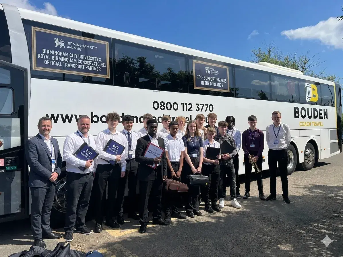 Bouden Coach Travel providing university transport services in Birmingham